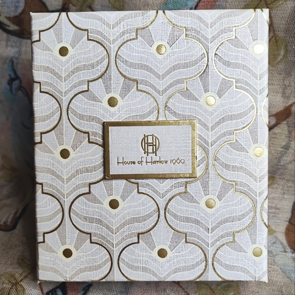 House of Harlow Gold Tone Clear Cubic Zirconia Baguette Bracelet Anklet Slider - Picture 2 of 11